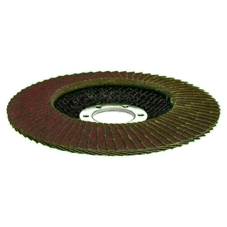 image 1 of 50 x Flap Discs 120 Grit For Angle Grinder 4.5" (115mm) Flap Sanding Grinding