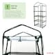 image 6 of 4-Tier Mini Growhouse Garden Greenhouse