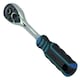 image 2 of 1/4in Drive Straight Headed Ratchet 90 Teeth Quick Release With Rubber Grip