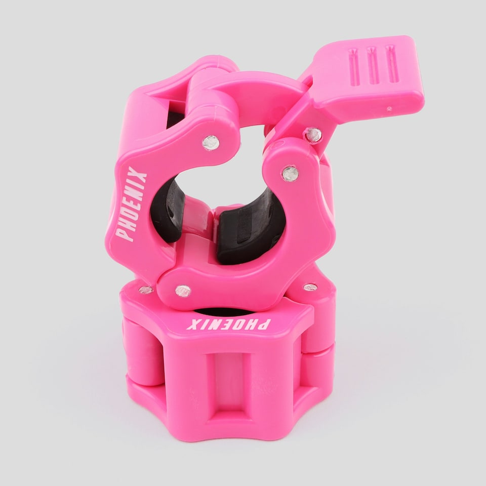 image 1 of Phoenix Fitness Barbell Clamps 1 Inch Pink
