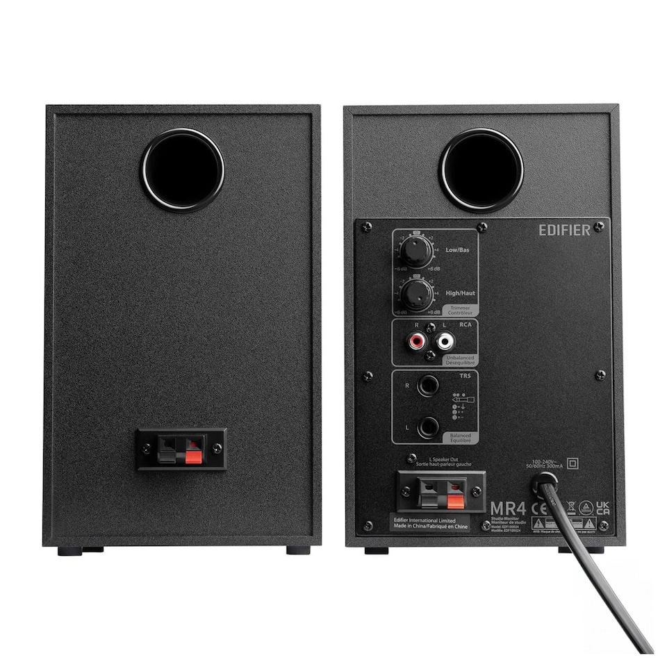 1089/EDIFIER MR4 スピーカー ブラック Edifier MR4 2.0 Monitor Reference Speaker - Black - Tesco Groceries