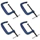 image 1 of 6 Inch (150mm) Cast Iron Screw G Clamp Fastener Holder Support vice Clamping 4pc
