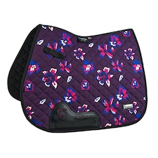 ARMA Hyde Park Flowers Horse Saddlecloth - Purple/Black - 14in - 14in