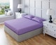 image 1 of Fitted Sheet Polycotton Plain Dyed Extra Deep 25cm Bed Linen | Purple | Lilac | Small Single
