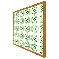 Green extraordinary boho chic summer design (Picutre Frame) Brown | Oak | S