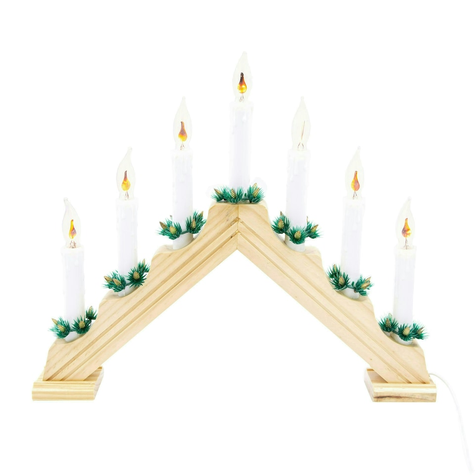 image 1 of The Christmas Workshop 70800 Wooden Christmas Candle Bridge