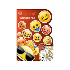 Emoji Shaped Sticker Pad - Multicoloured - One Size