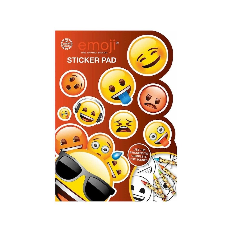 Emoji Shaped Sticker Pad - Multicoloured - One Size