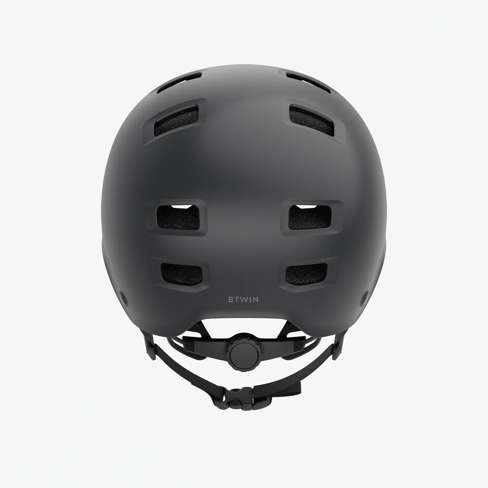 image 1 of Decathlon Children's round bicycle helmet, Move 100 - Black