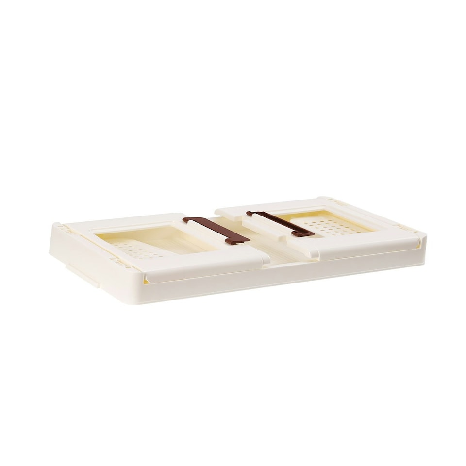 image 1 of Living and Home Three-Tier Folding Storage Cart