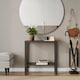 image 2 of URBNLIVING 2 Tier Wooden Console Table Narrow Hallway Storage Unit | Multi | Black | 1