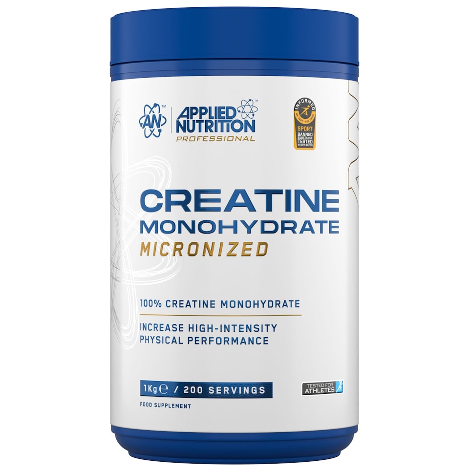 image 1 of Applied Nutrition Creatine Monohydrate Powder - Unflavoured - 200 Servings