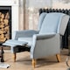 image 2 of Barksdale Recliner Armchair - Light Blue