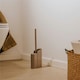 image 3 of Cosmic Dual Toilet Brush Holder with Durable Silicone for Bathroom, Beige