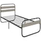 image 1 of HOMCOM 3ft Metal Platform Single Bed Frame with Under Bed Storage