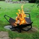 image 2 of Primrose Fire Pit Bowl Chic Metal Steel Black 71cm
