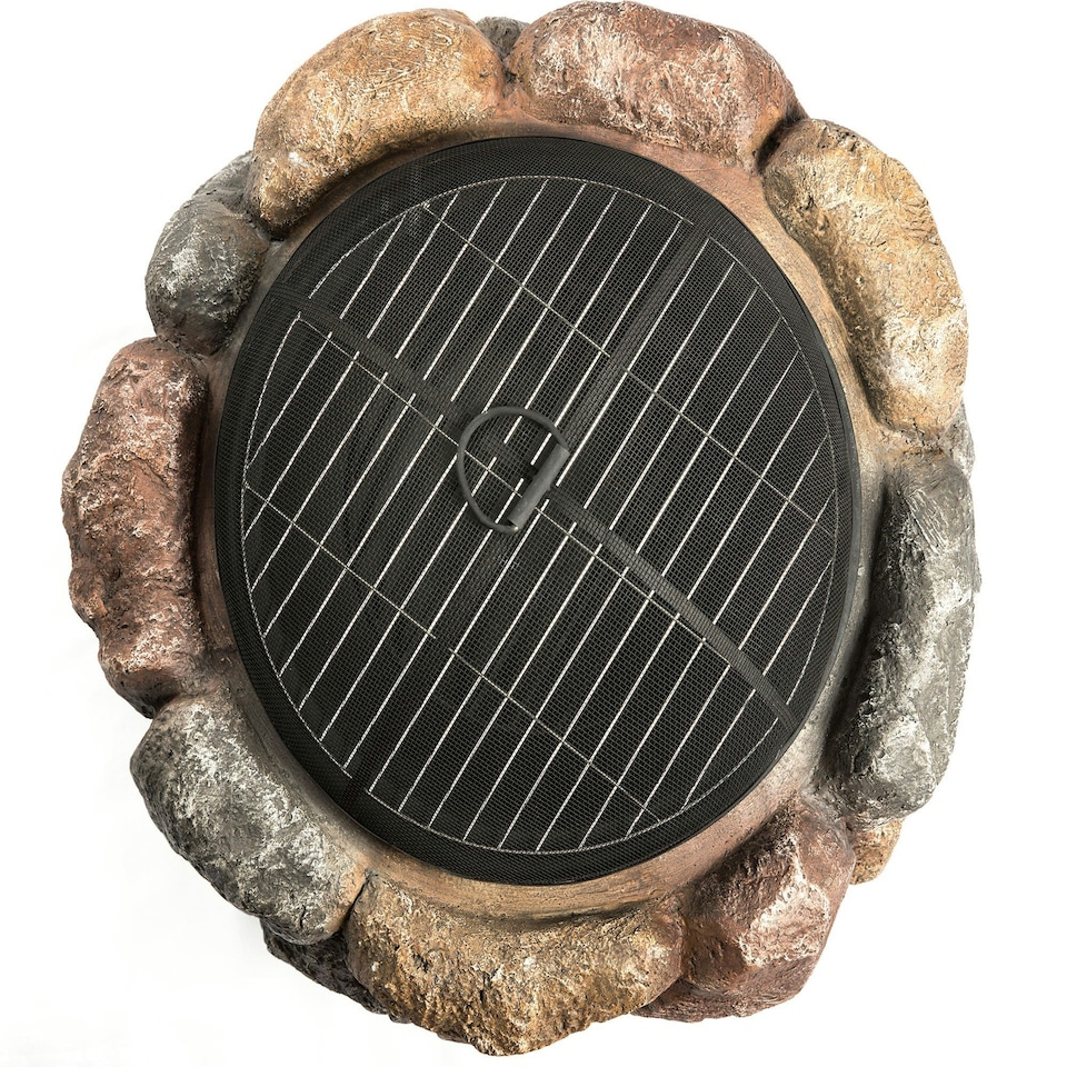 image 1 of Centurion Supports Fireology SEYCHELLES Grand Garden and Patio Heater Fire Pit Brazier and Barbecue with Eco-Stone Finish