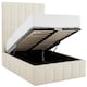 image 7 of 5ft King Size Ivory White,Ottoman Lift Up Storage Tall Headend Boucle Soft Fabric Upholstered Bed Frame