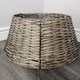 image 7 of 48/70cm Samuel Alexander KD Willow Christmas Tree Skirt Wicker Rattan- Large Natural