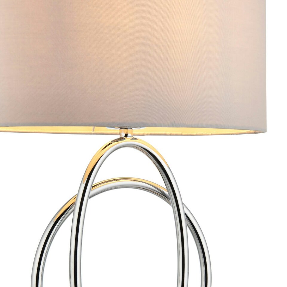 image 1 of Loop Polished Chrome Touch Table Lamp