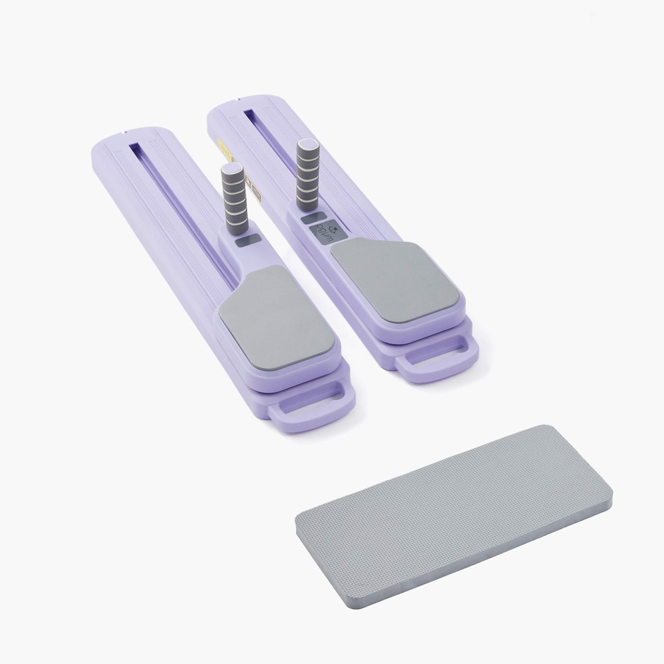 image 1 of Myga Pilates Split Glider Board with Adjustable Handrail - Purple