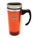 image 3 of Arsenal FC Official Football Travel Mug - Red/Silver - One Size