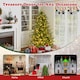 image 9 of COSTWAY 6FT Artificial Christmas Tree Pre-lit Xmas Tree with Warm White LED Lights