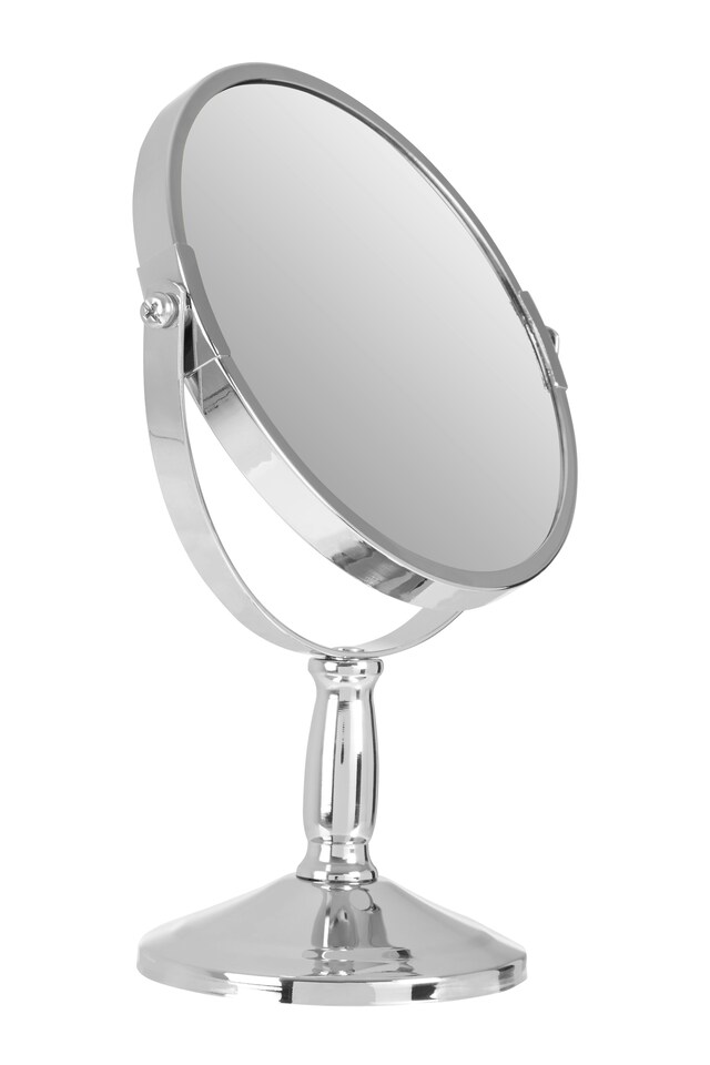 image 1 of Chrome Large Swivel Mirror | Silver