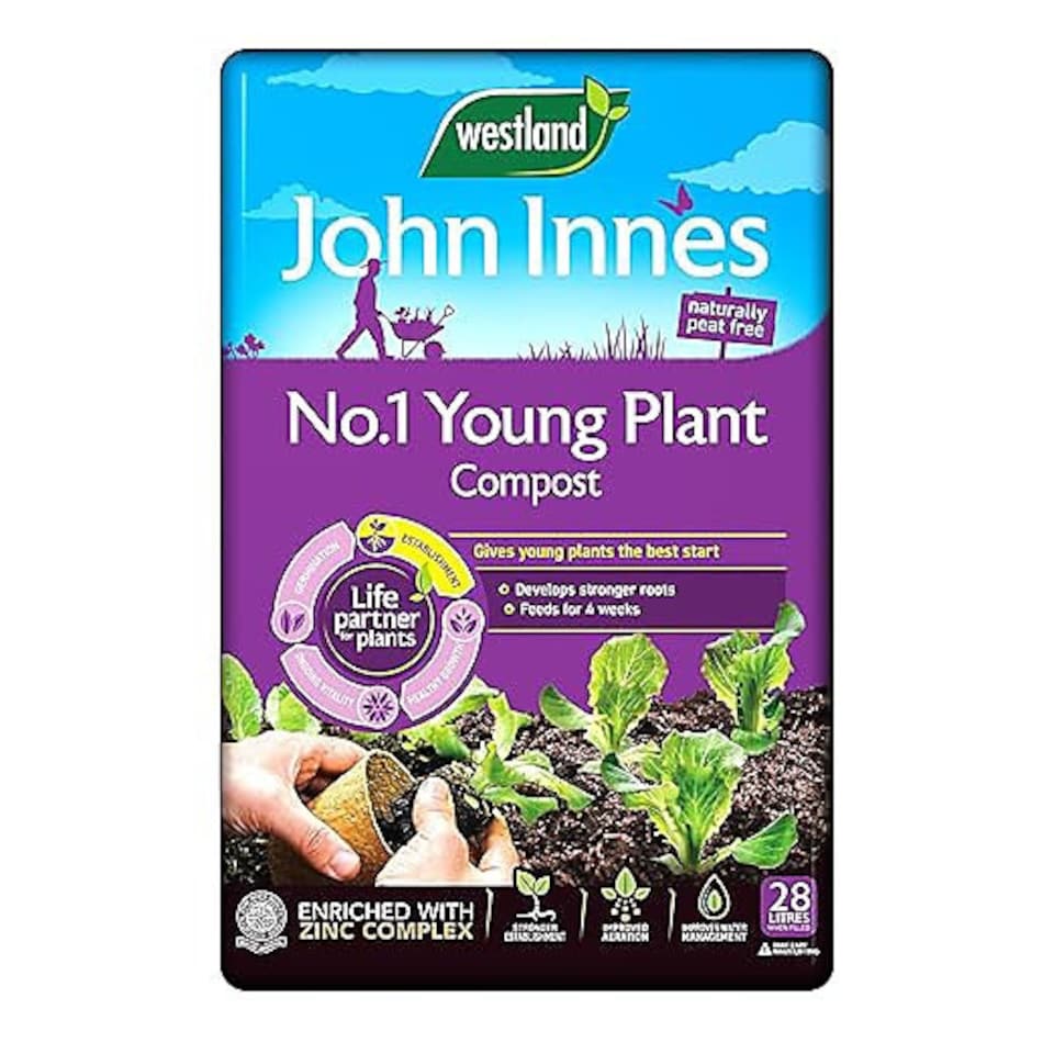 image 1 of Westland John Innes Peat Free No.1 Young Plant Compost - 28L