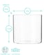 image 3 of Argon Tableware Scandi Storage Jars with Metallic Lids - 550ml - Silver - Pack of 3