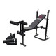image 10 of HXGN Adjustable Barbell Bench with Leg Developer, Folding 4-Position Incline, 6 Foam Rollers (18 kg) | Black | RED | 18.0KILOGRAMS
