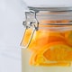 image 4 of Nicola Spring 6pc Glass Storage Jar Set - Airtight Clip Lid Kitchen Vintage Round Preserving Container Heart Shaped Design