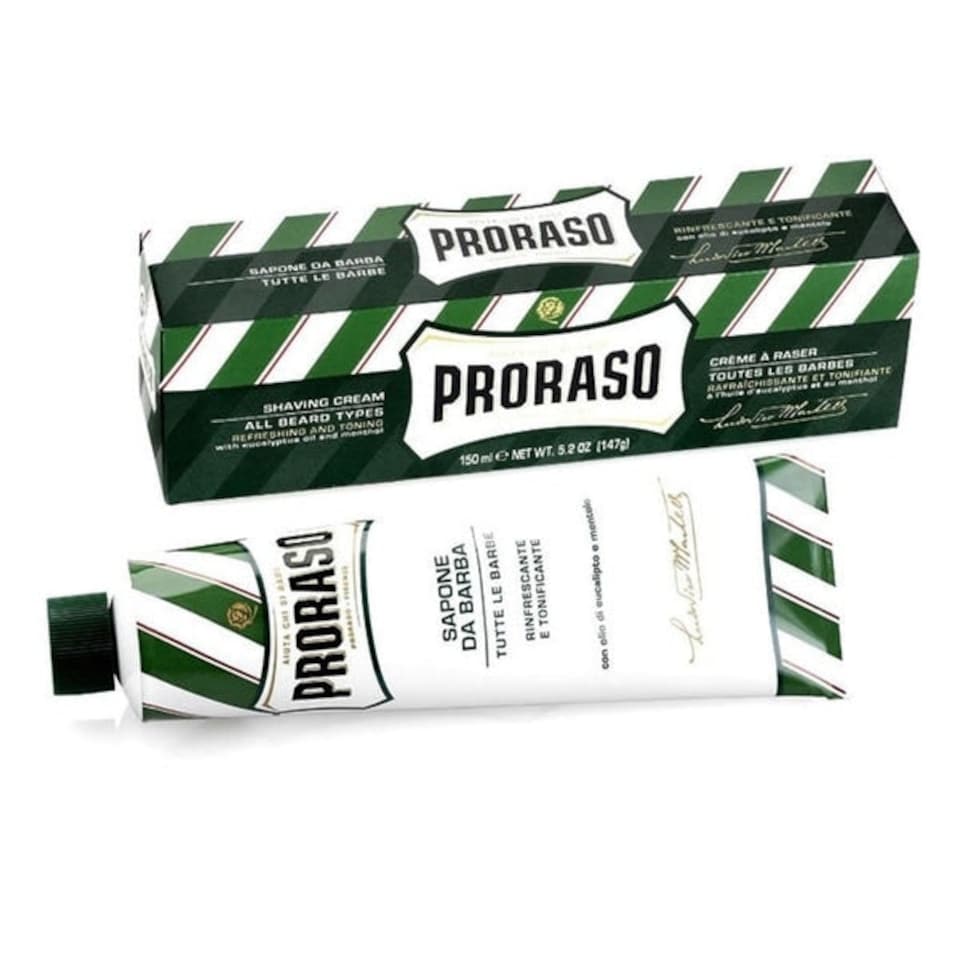 image 1 of Proraso Eucalyptus & Menthol Shaving Cream Tube 150ml