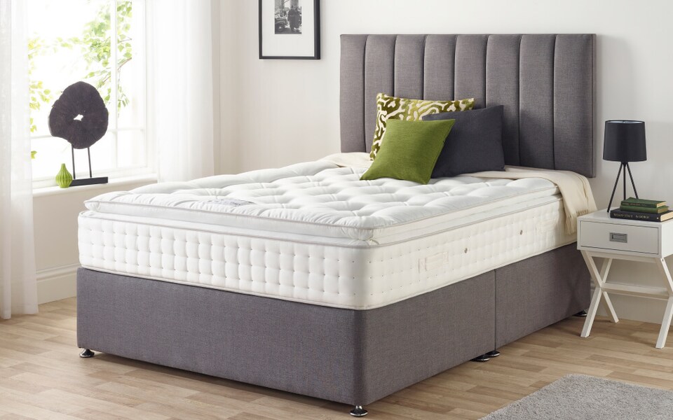 image 1 of Relyon Cerrado 1000 Pocket Pillow Top Mattress King Size | White | King | 1