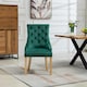 image 4 of Ravenna Velvet Dining Chairs - Set of 2 - Green