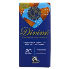 Milk Chocolate with Salted Caramel 90g (Divine)
