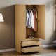 image 2 of Vida Designs Denver 2 Door 2 Drawer Wardrobe With Shelf & Clothes Rail, Pine