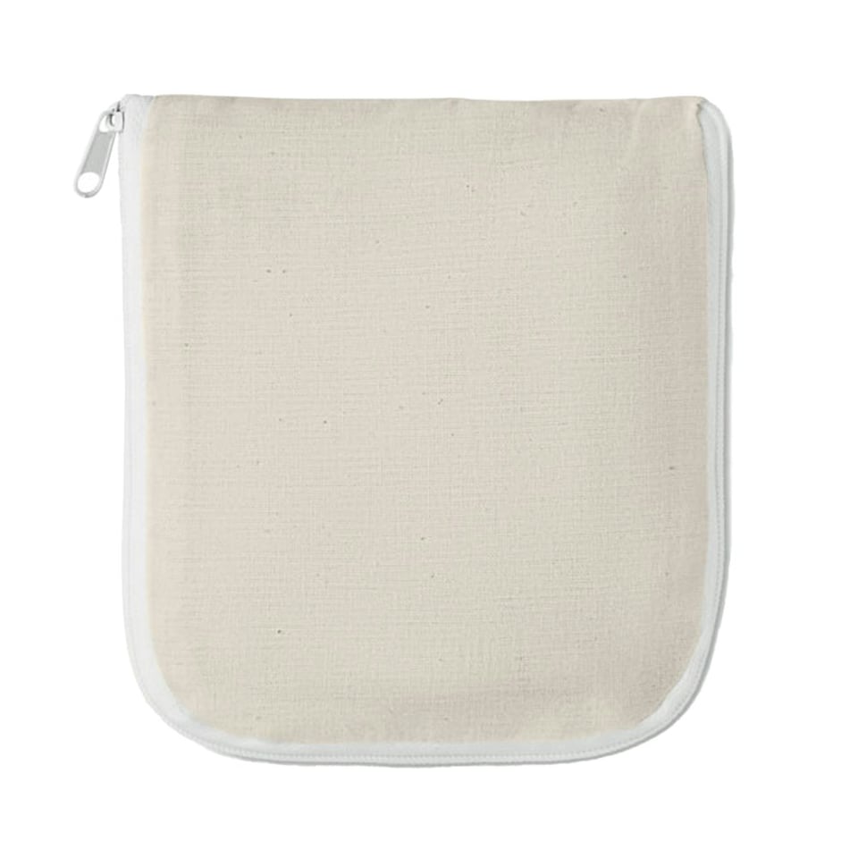 image 1 of MidOcean Foldy Cotton Foldable Tote Bag - White - One Size White