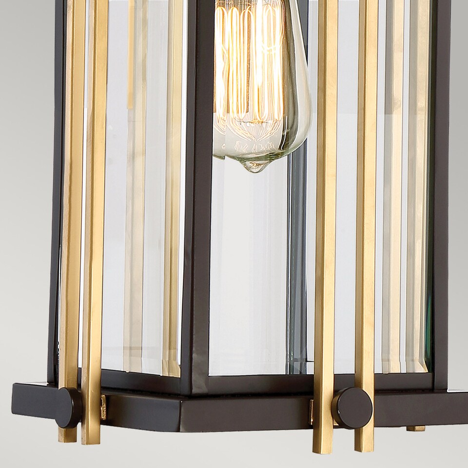 image 1 of Goldenrod 1 Light Medium Chain Lantern - Bronze Finish, E27