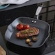 image 5 of Morphy Richards 26cm Forged Aluminium Black Square Grill Pan