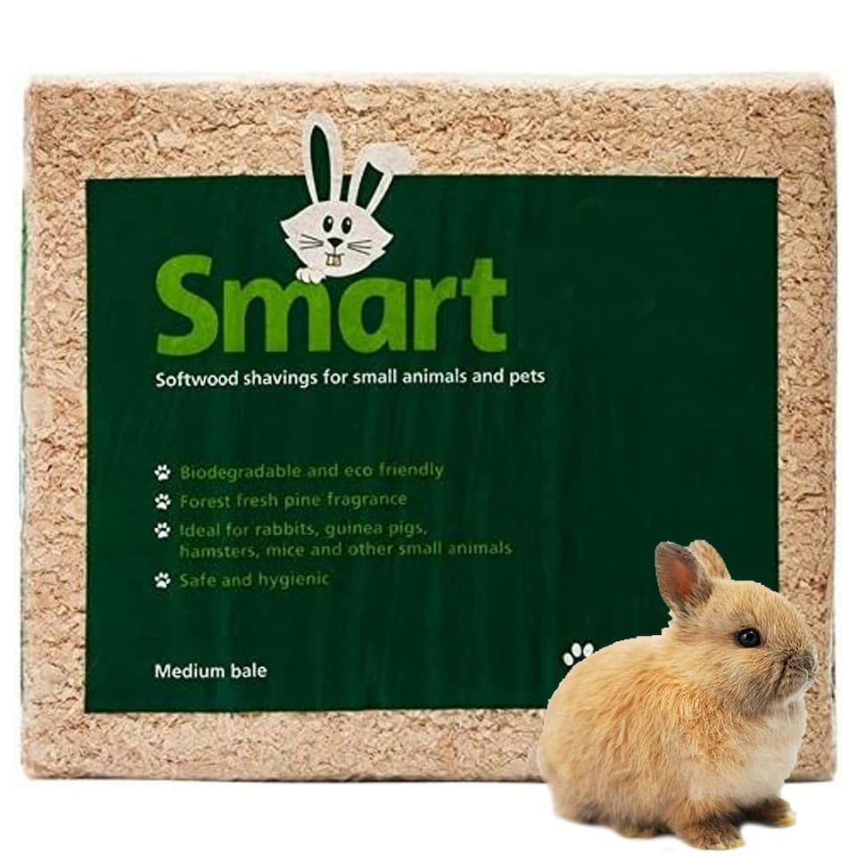 image 1 of 2 Bags 4kg Naturally Fine & Soft Odour Control Super Absorbent Wood Shavings For Pet Bedding