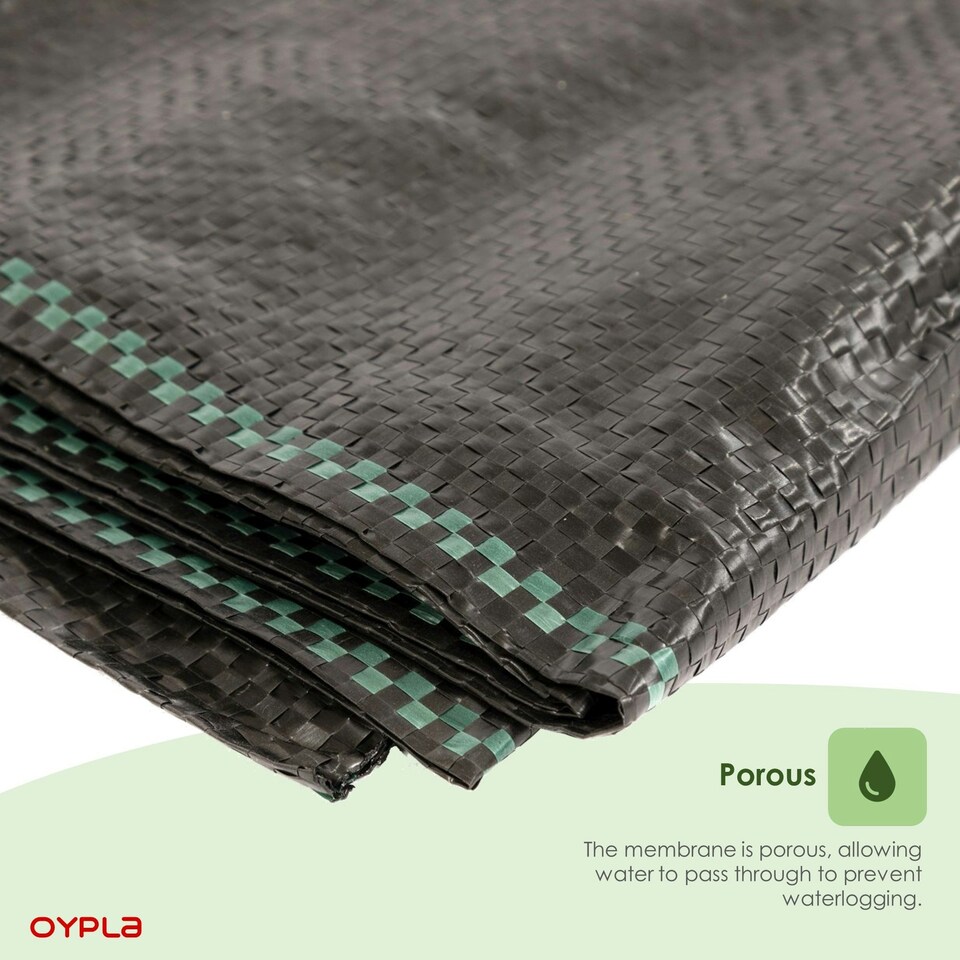 image 1 of Oypla 2m x 5m Heavy Duty Weed Control Ground Cover Membrane Sheet