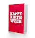 image 2 of Happy Birth Week or Thereabouts Sarcastic Funny Birthday Card