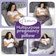 image 5 of Aamira U-Shaped Pregnancy Pillow Memory Foam Maternity Nursing Support Cushion Grey | Grey | Grey | One Size | 1