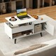 image 4 of COSTWAY Lift Top Coffee Table w/Hidden Compartment White White