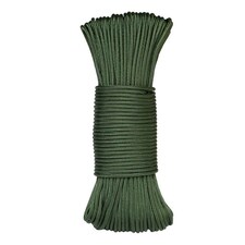 30m 2.4mm Nylon Paracord 275lb Strength Camping Outdoor Rope | Green | Green | One Size | 1