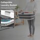 image 4 of Foldable Collapsible Laundry Basket 37L Capacity, Non-Slip Handles, Curved Shape