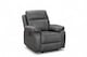 image 3 of Faux Leather Grey Manual Recliner Chair VEGAS