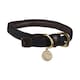 image 2 of Benji & Flo Interlaced Leather Lined Dog Collar - Blue - S