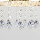 image 1 of ValueLights Modern Intricate Pattern Gold Ceiling Pendant Light Shade With Jewel Droplets